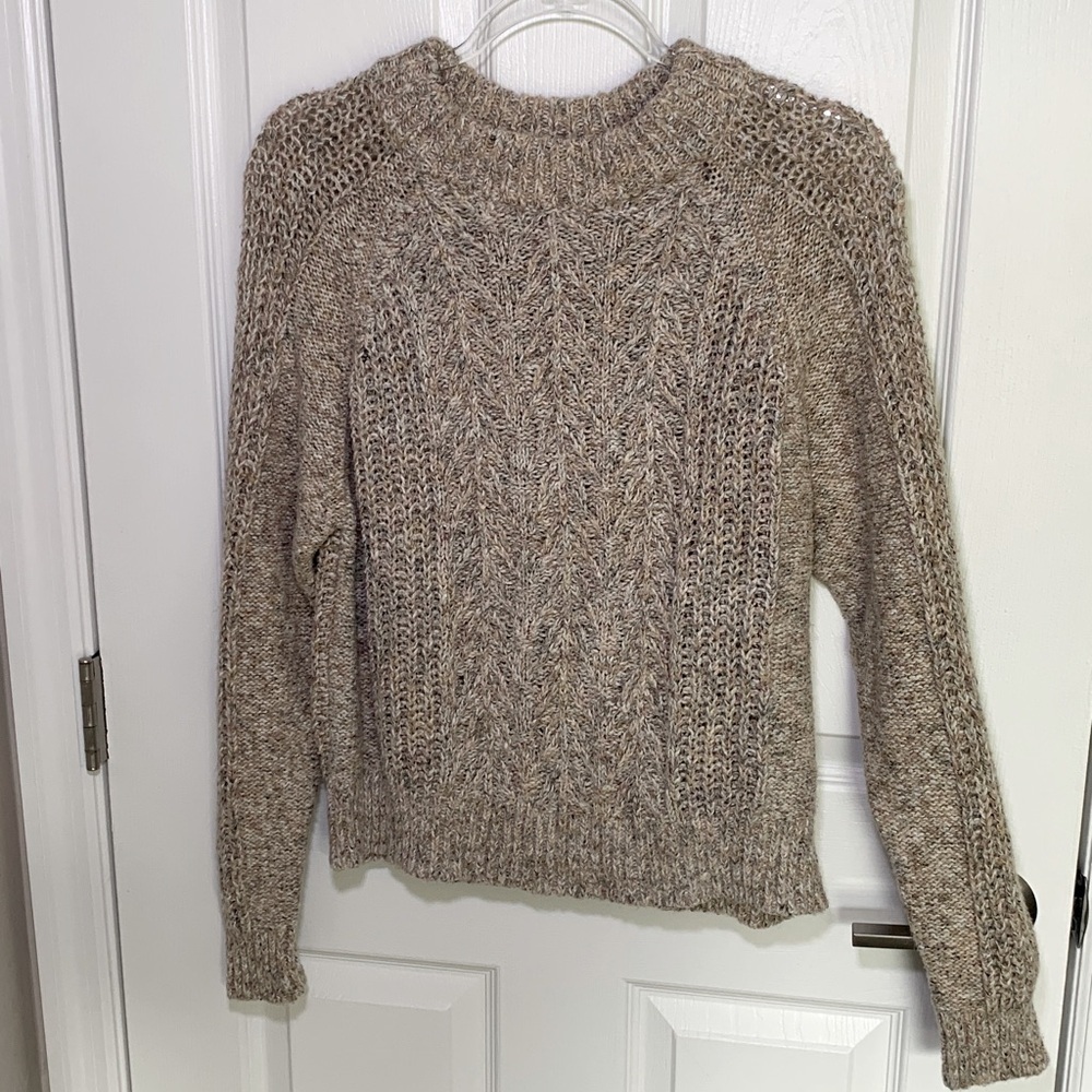 Lucky Brand Chunky Cable Knit Crewneck Sweater size large